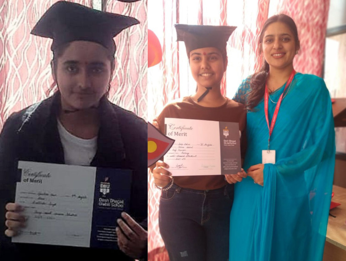 The chairman congratulated DB Global School on the hundred percent result